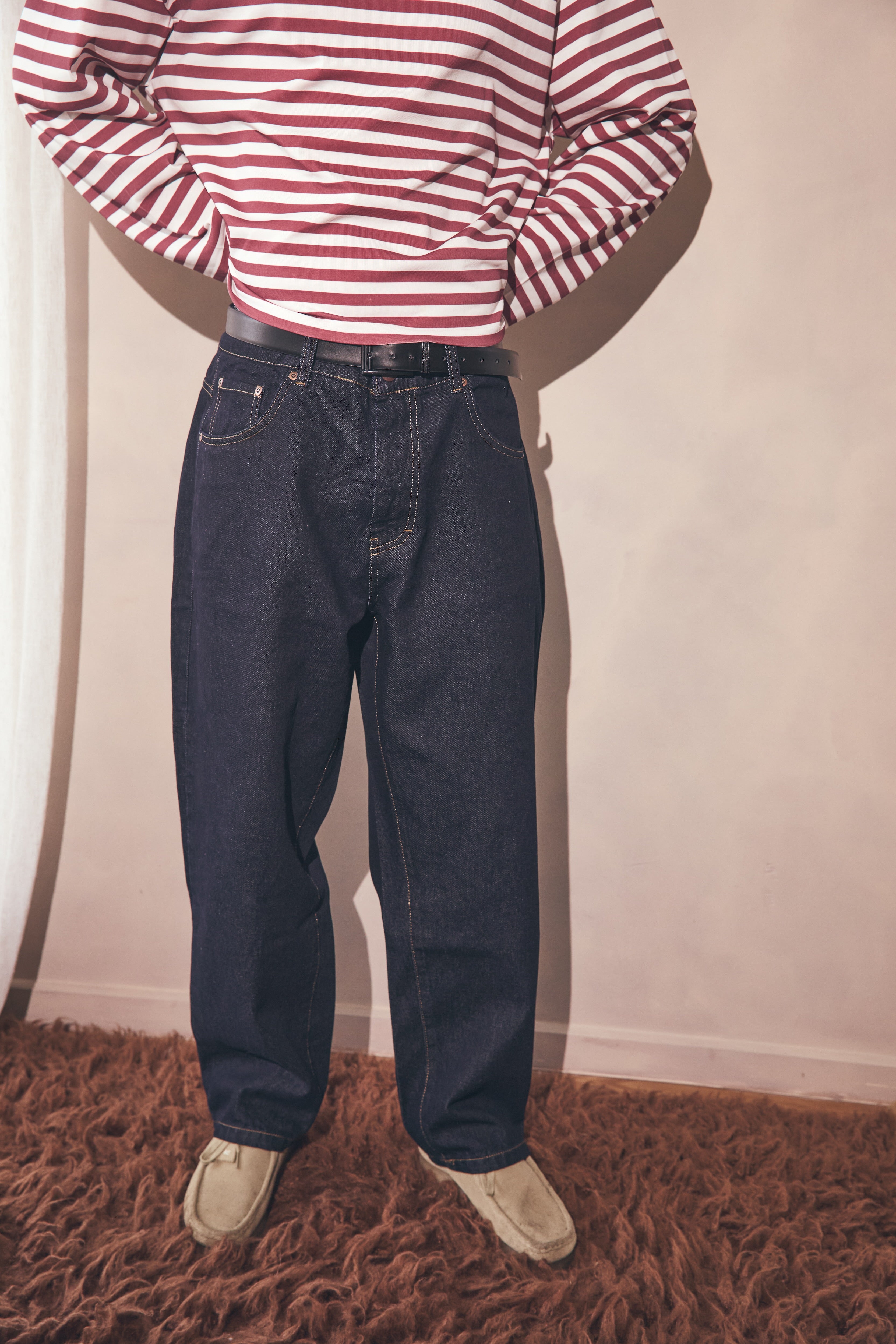 Lettermark Raw Denim Jeans