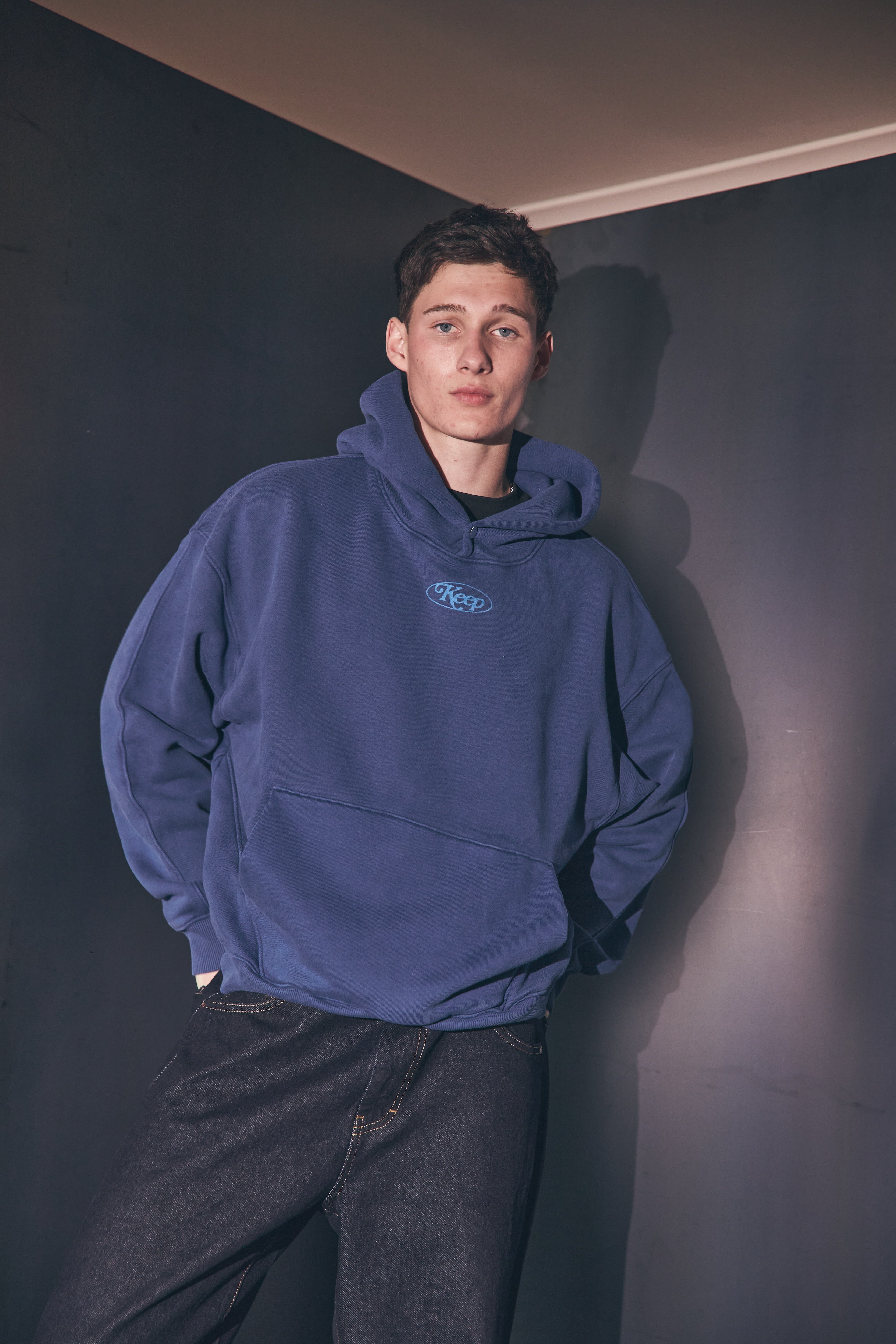 Signature Washed Navy Hoodie