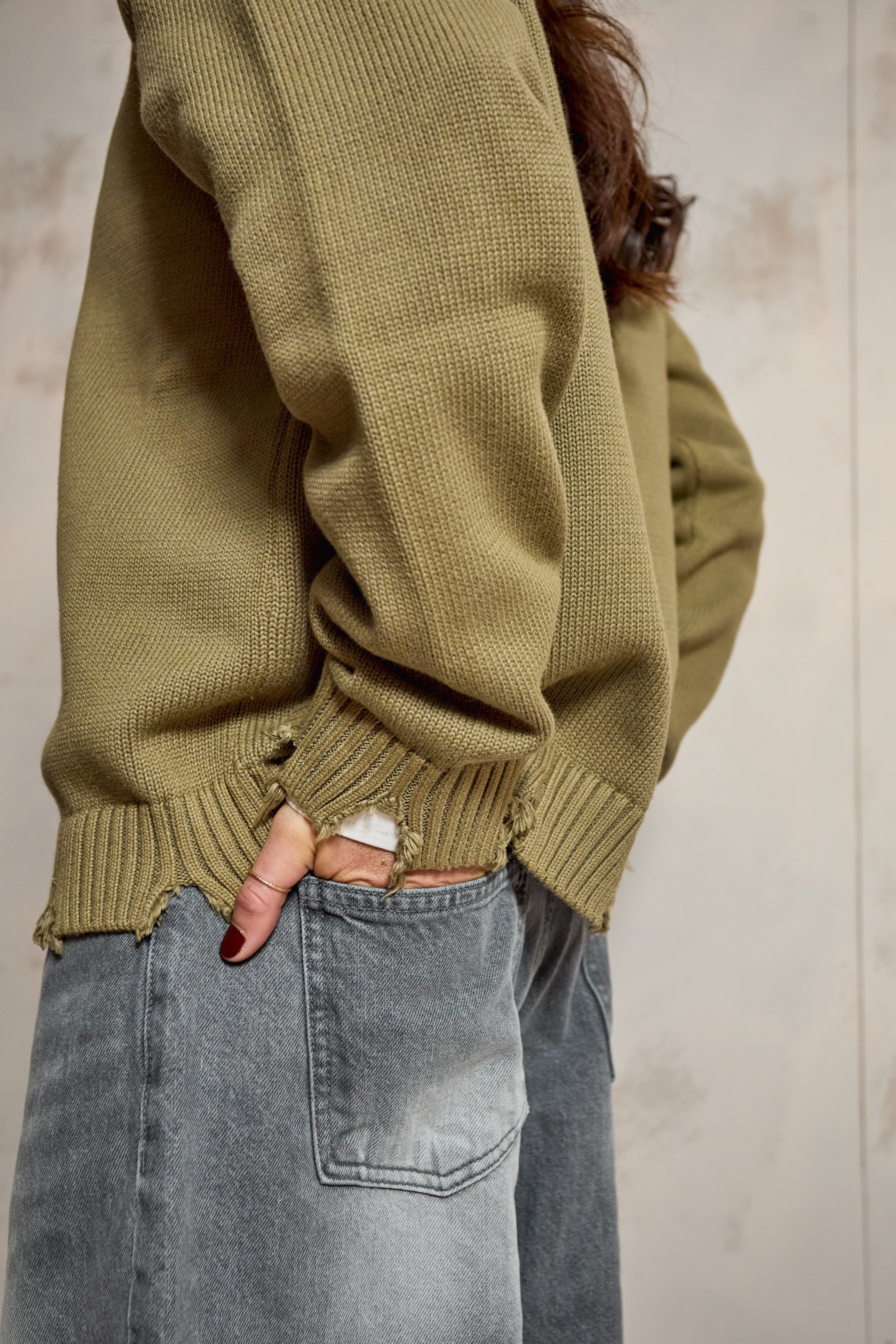 Cortina Moss Green Knit