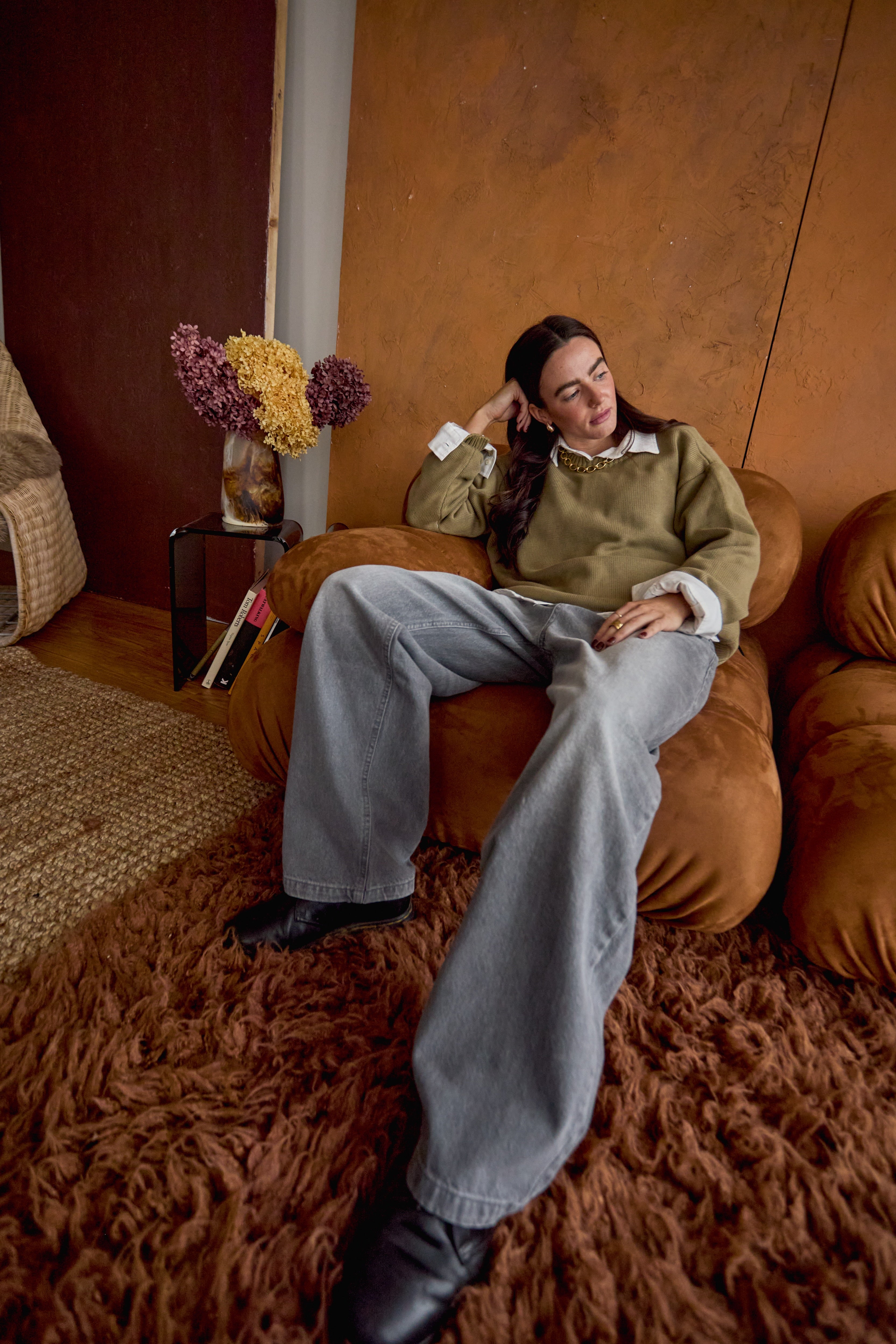 Cortina Moss Green Knit