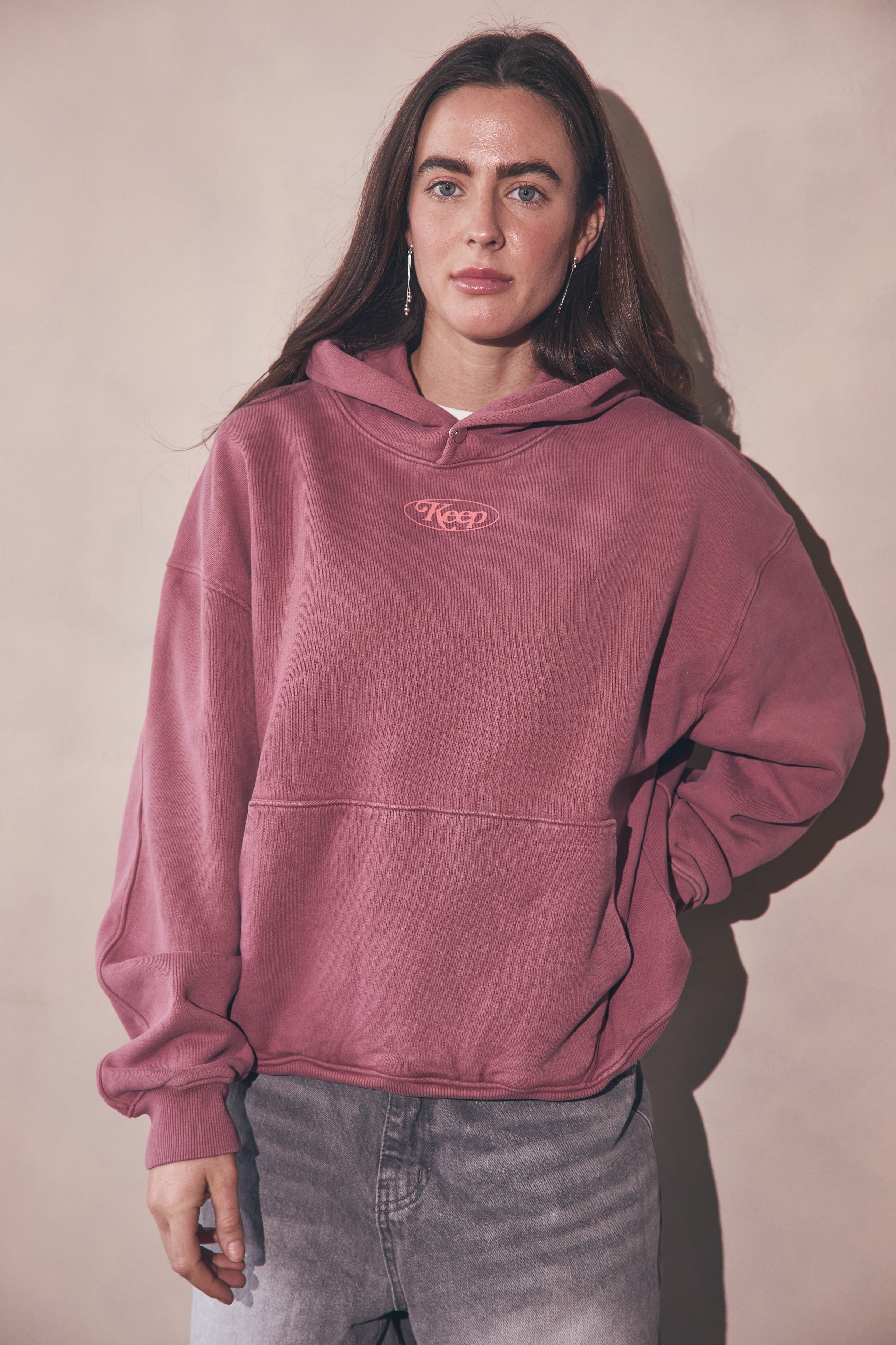 Signature Washed Bugandy Hoodie