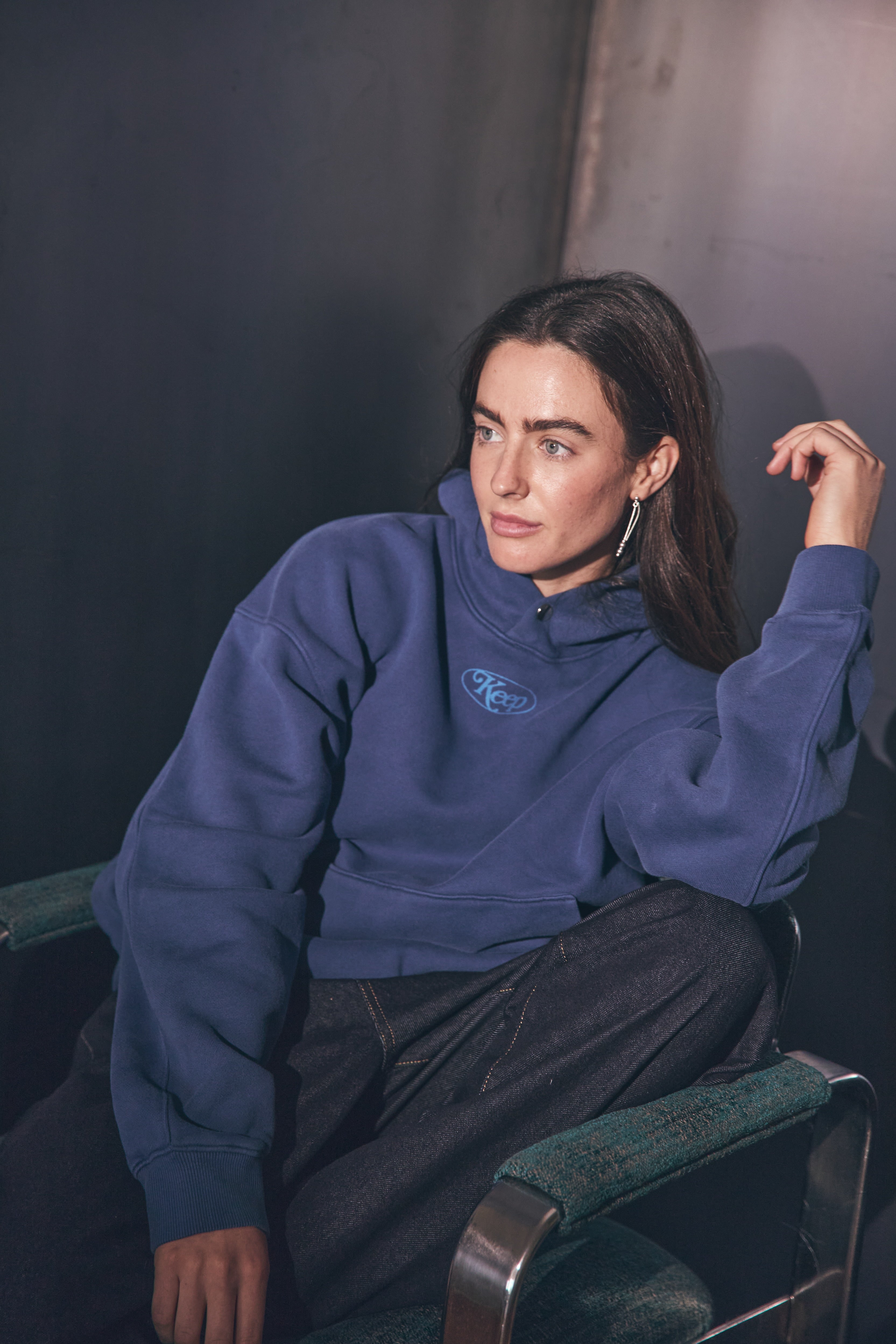 Signature Washed Navy Hoodie